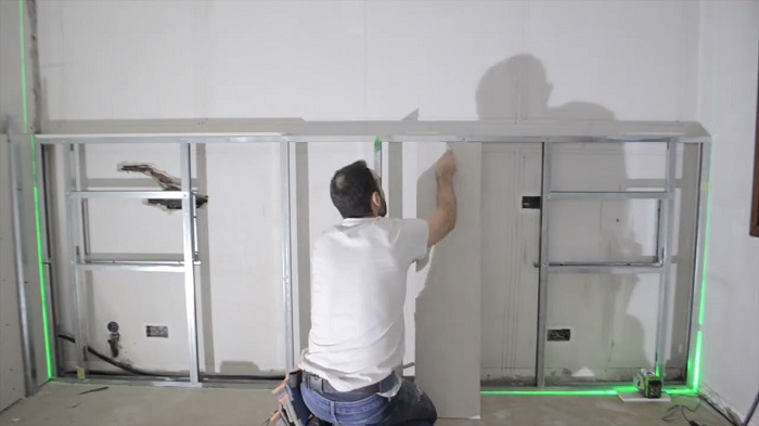 DIY drywall niche